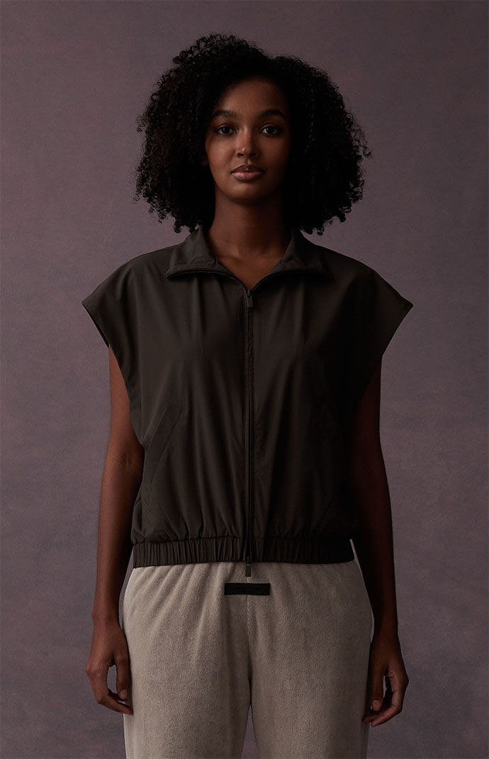 Women's essential running vest- on sale black