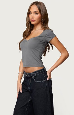 Ettalie Scoop Neck T-Shirt image number 4