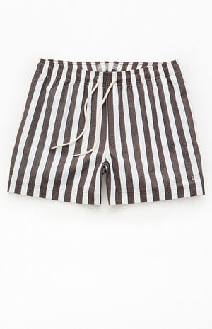 Sand Striped Seersucker 4.5" Swim Trunks image number 1