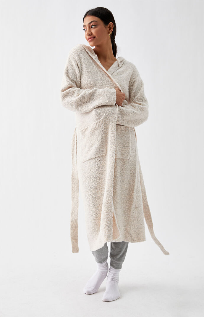womens hooded duster cardigan