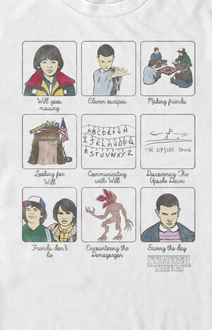 Stranger Things Storyboard T-Shirt Stranger Things Storyboard T-Shirt image number null