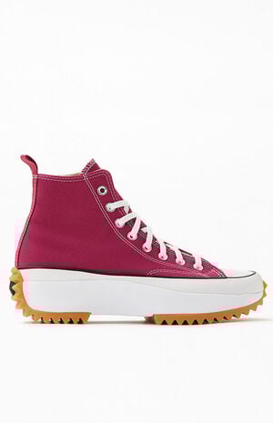Recycled Pink Run Star Hike Platform High Top Sneakers image number 2