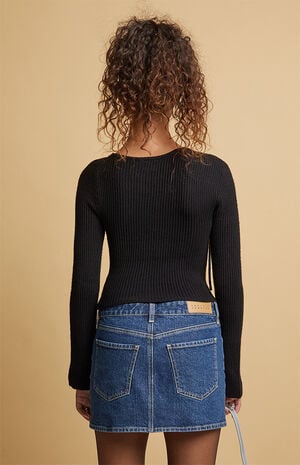 Sophia Asymmetrical Tie Sweater image number 3