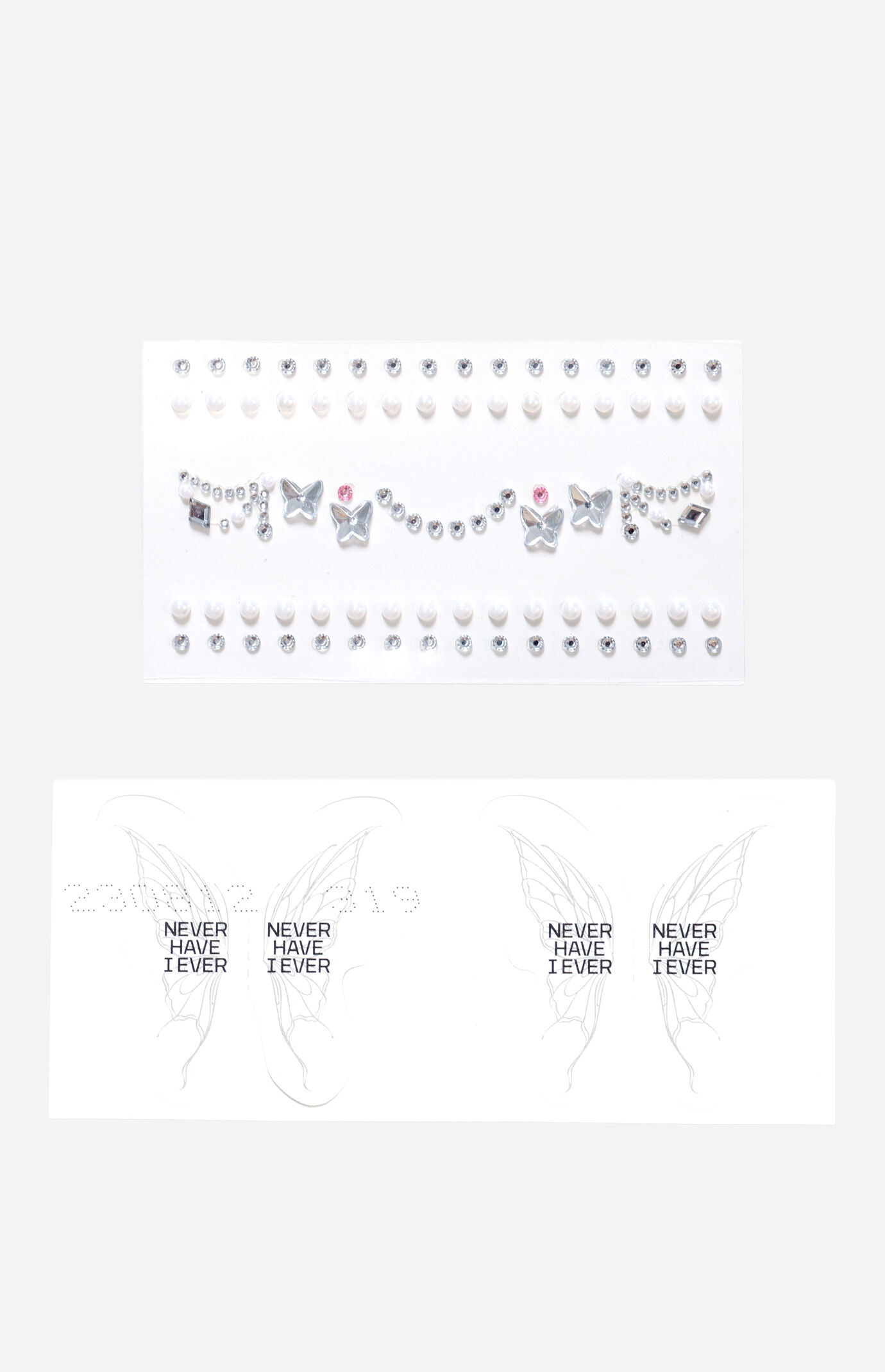NEVER HAVE I EVER Whimsical Wings Face Stickers