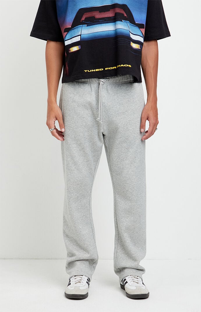 Pacsun Gray Johnny Fleece Straight Sweatpants
