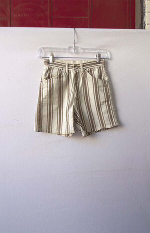 Upcycled Striped Wrangler Shorts image number 1