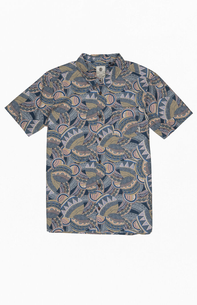Turtle Short Sleeve Button Up Shirt