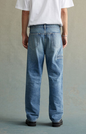 Medium Indigo Straight Jeans image number 5