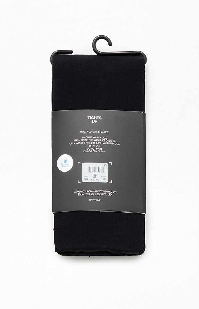 Pacsun Black Solid Color Tights