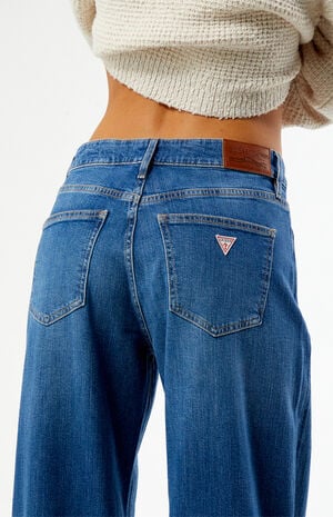 G13 Medium Blue Low Rise Extra Wide Leg Jeans image number 5