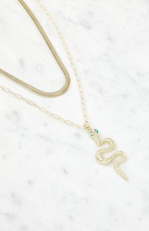 Snake Charmer Layered Necklace image number 4