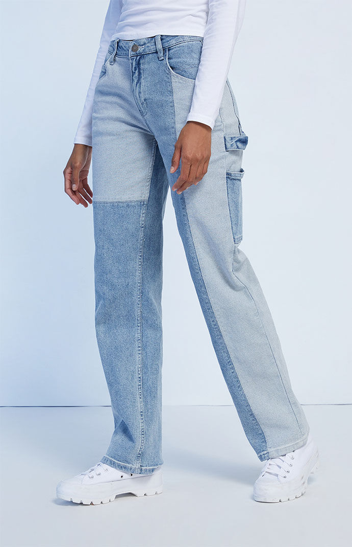 Guess color block jeans shop