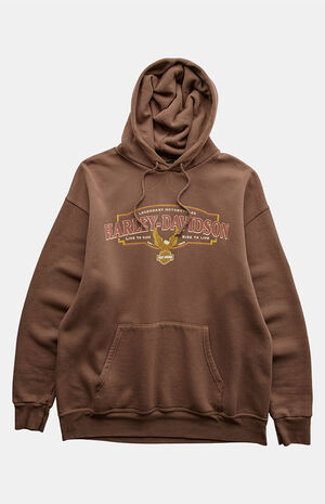 2000s Harley Davidson Brown Pullover Hoodie image number 1
