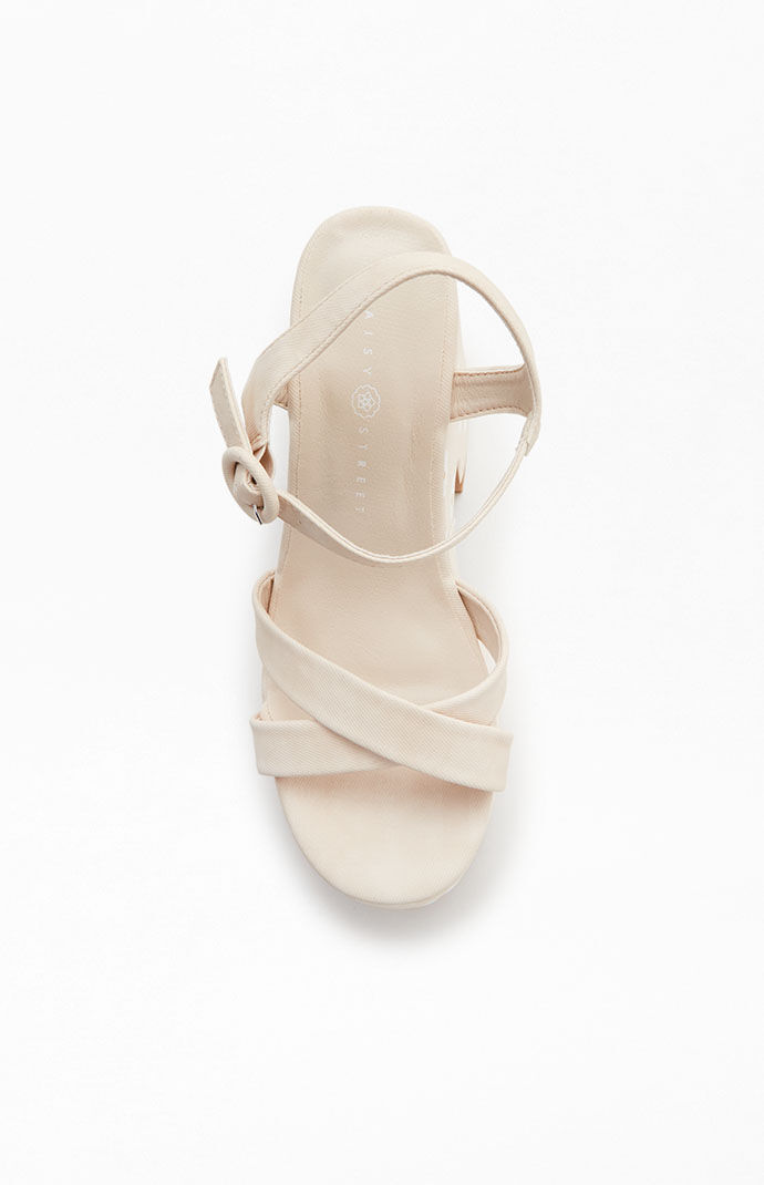 Suzyです AQUAZZURA | So Nude 85 Satin Block Heeled Sandals | Women