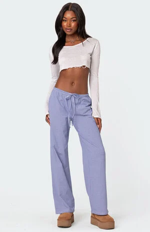 Olivia Striped Loose Fit Pants image number 2