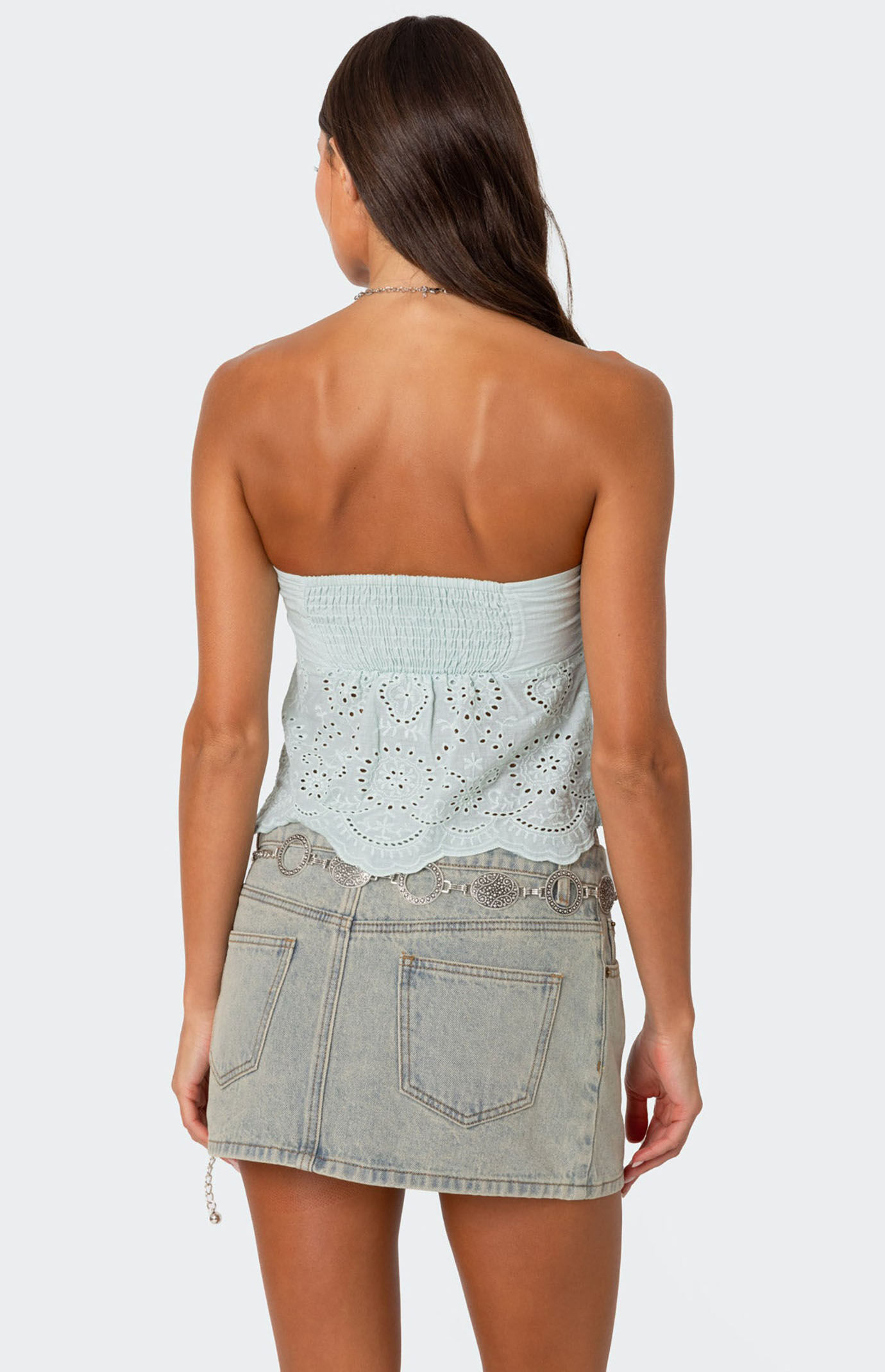 トップス tope tubetop The Tori Tube Top in Optic White | Solid & Striped