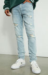 Light Ripped Stacked Skinny Jeans Light Ripped Stacked Skinny Jeans image number null