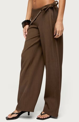 Avery Studded Foldover Straight Leg Pants image number 2