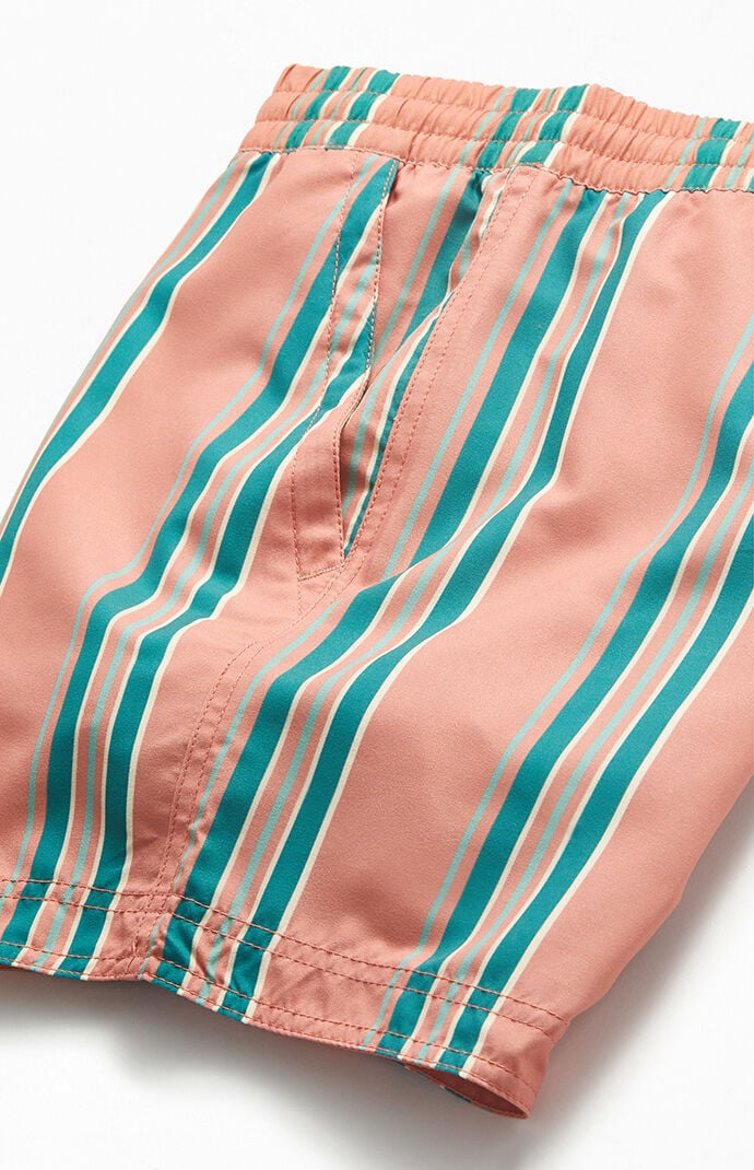 Vertical Stripe 15" Swim Trunks