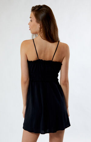 Textured Babydoll Mini Dress image number 3