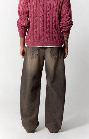 Mason Baggy Barrel Jeans Brown image number 5