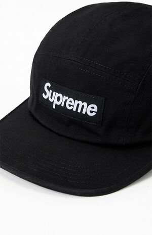 Black Washed Chino Twill Camp Hat image number 5