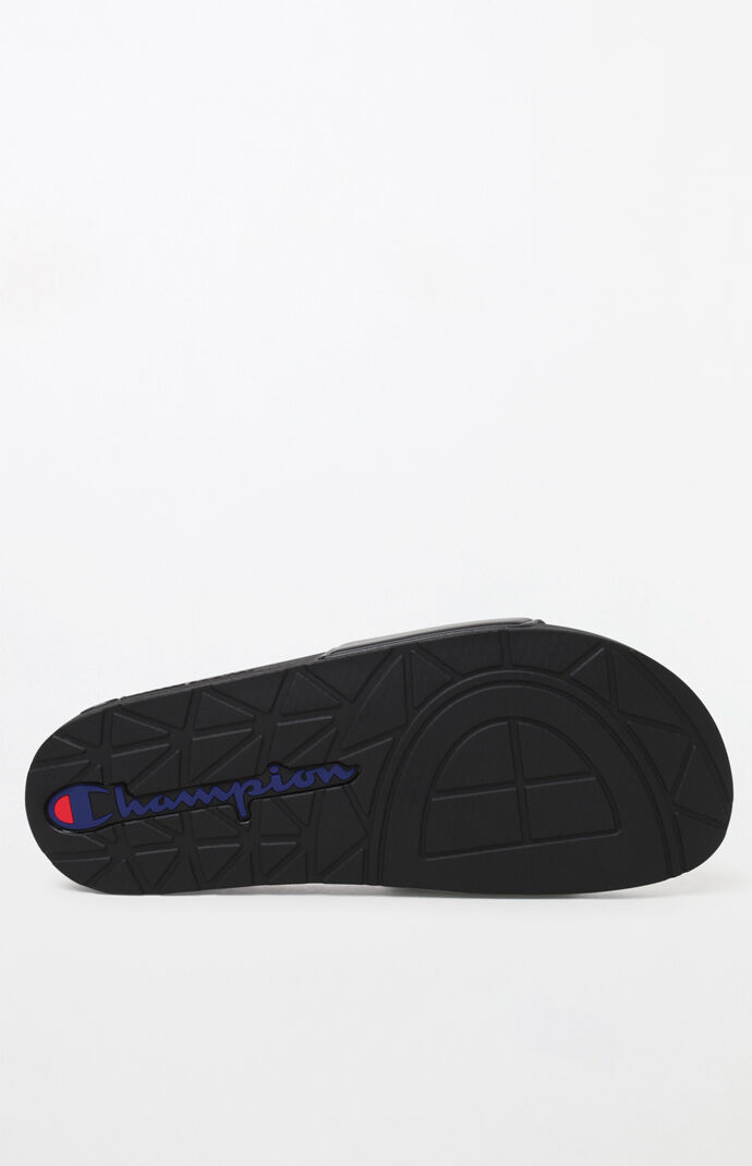 IPO Black Slide Sandals