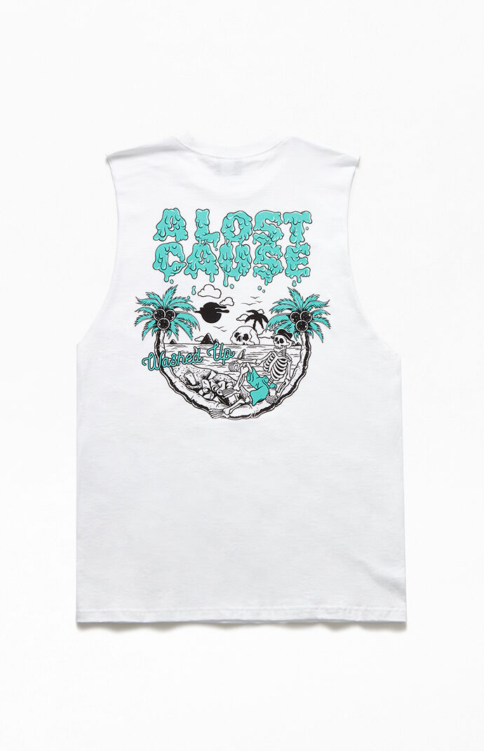 Washed Sleeveless T-Shirt