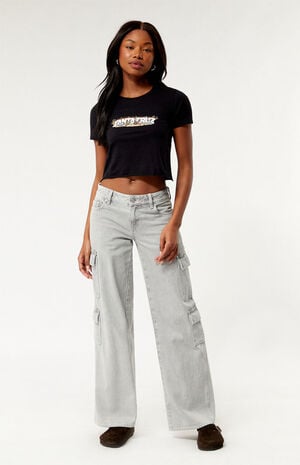 Desert Strip Cropped T-Shirt image number 3