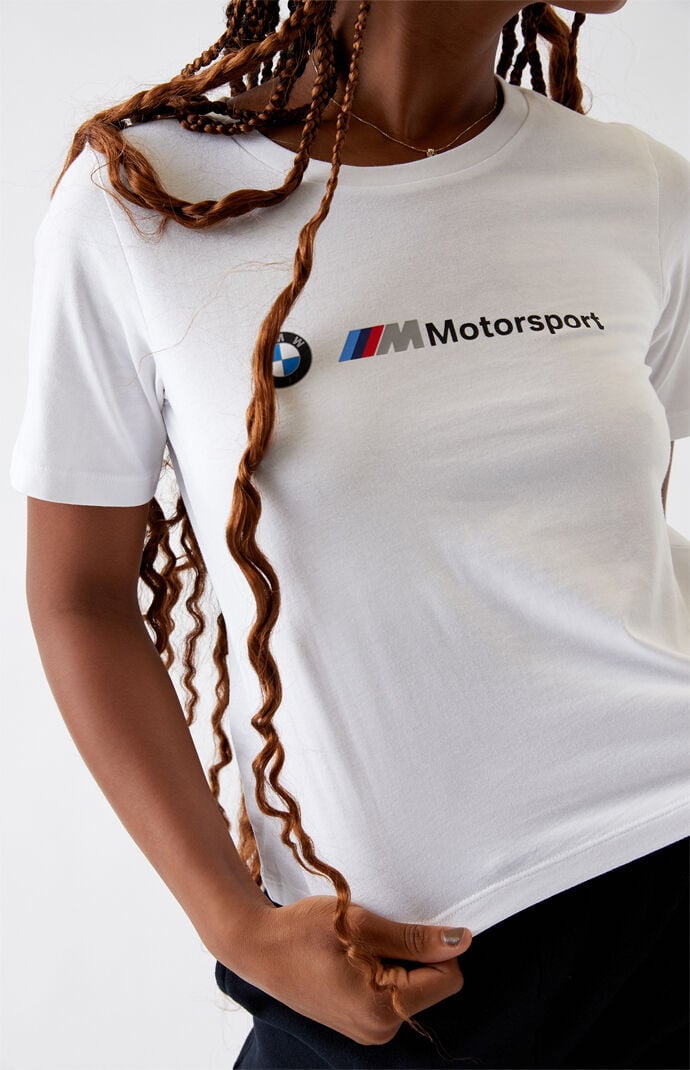 x BMW White Motosport Logo T-Shirt