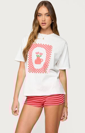 Flower Vase Oversized T-Shirt Flower Vase Oversized T-Shirt image number 2