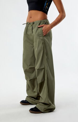 Green Parachute Pants image number 1