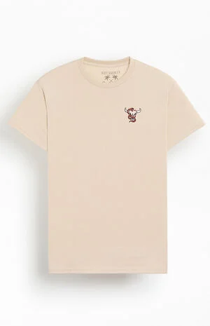 Snake Skull Embroidered T-Shirt image number 1