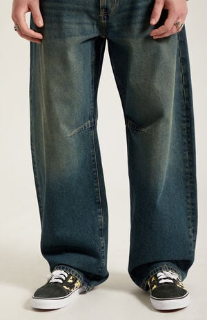 Mason Baggy Barrel Jeans Dart Dark Blue Tint image number 5