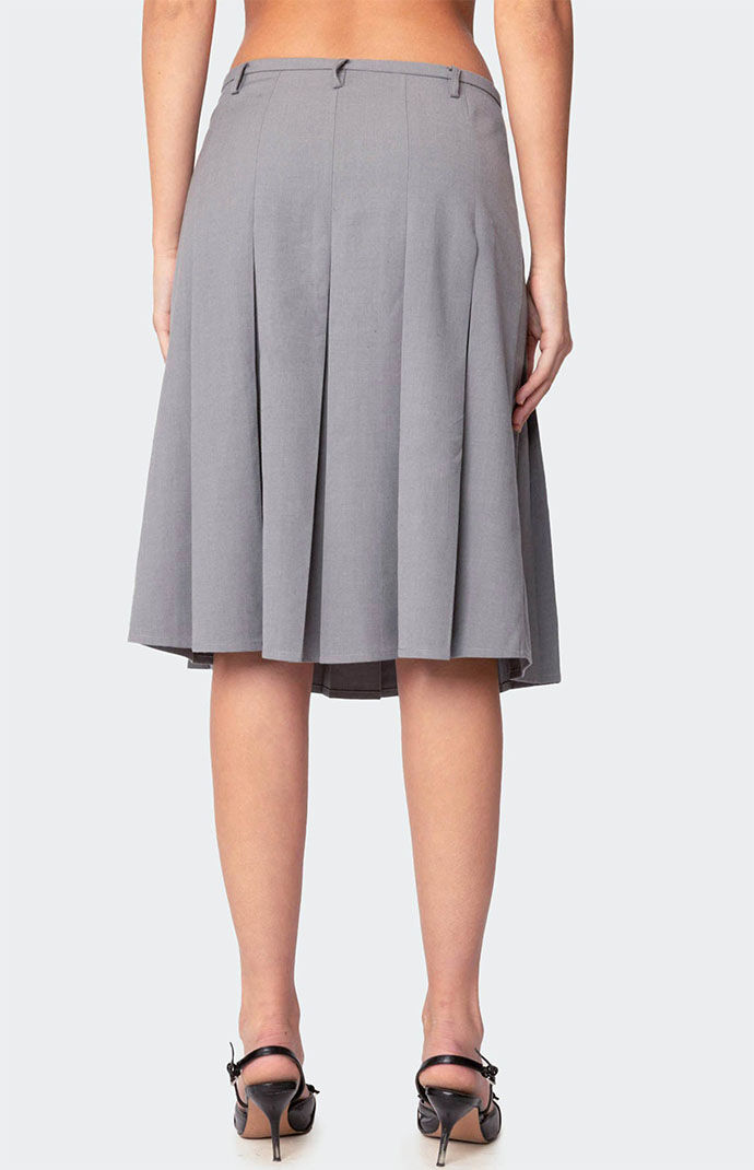 Edikted Ethel Side Slit Pleated Mini Skirt | PacSun