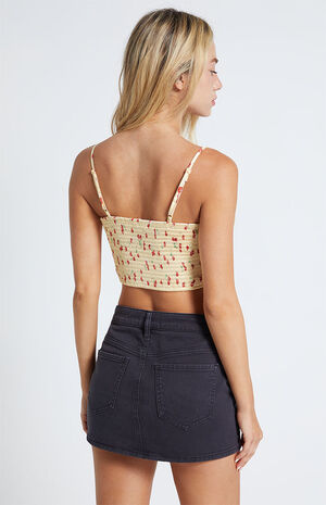 Tie Front Satin Corset Top image number 3