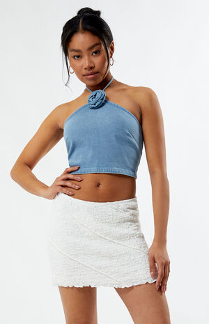 Scrunch Seamed Mini Skirt image number 1