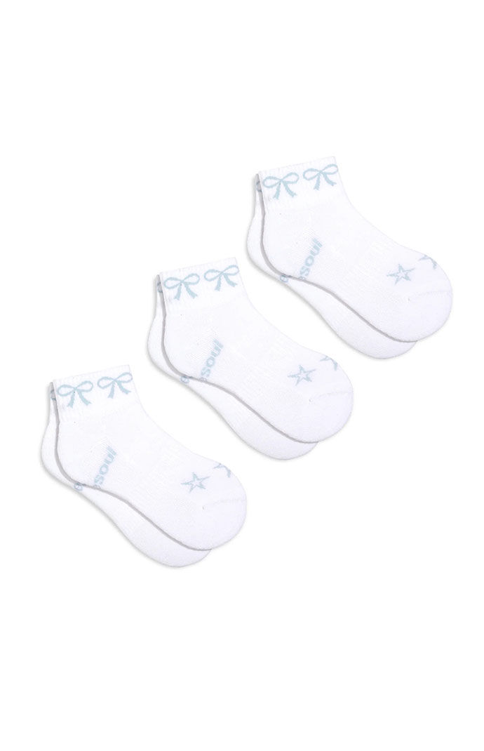 Doublesoul 3 Pack Holly Quarter Socks