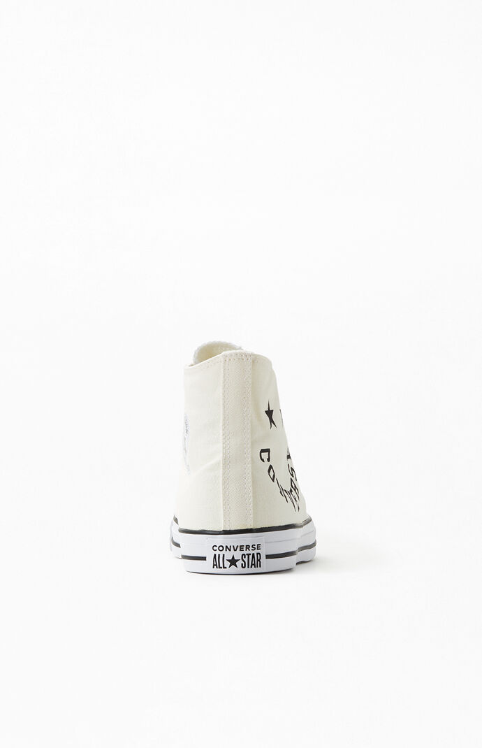 White Chuck Taylor All Star Smile High Top Shoes