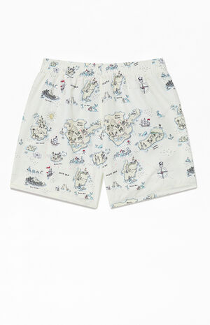 Treasure Map 4.5" Swim Trunks image number 2