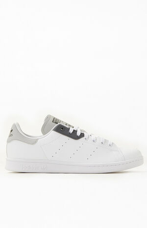 White & Gray Stan Smith Shoes image number 2