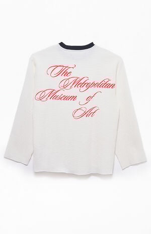 x Pacsun Passion Cropped Waffle Knit Long Sleeve T-Shirt image number 2