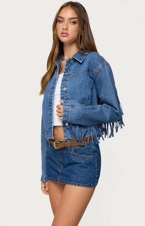 Maurice Fringed Denim Jacket image number 2
