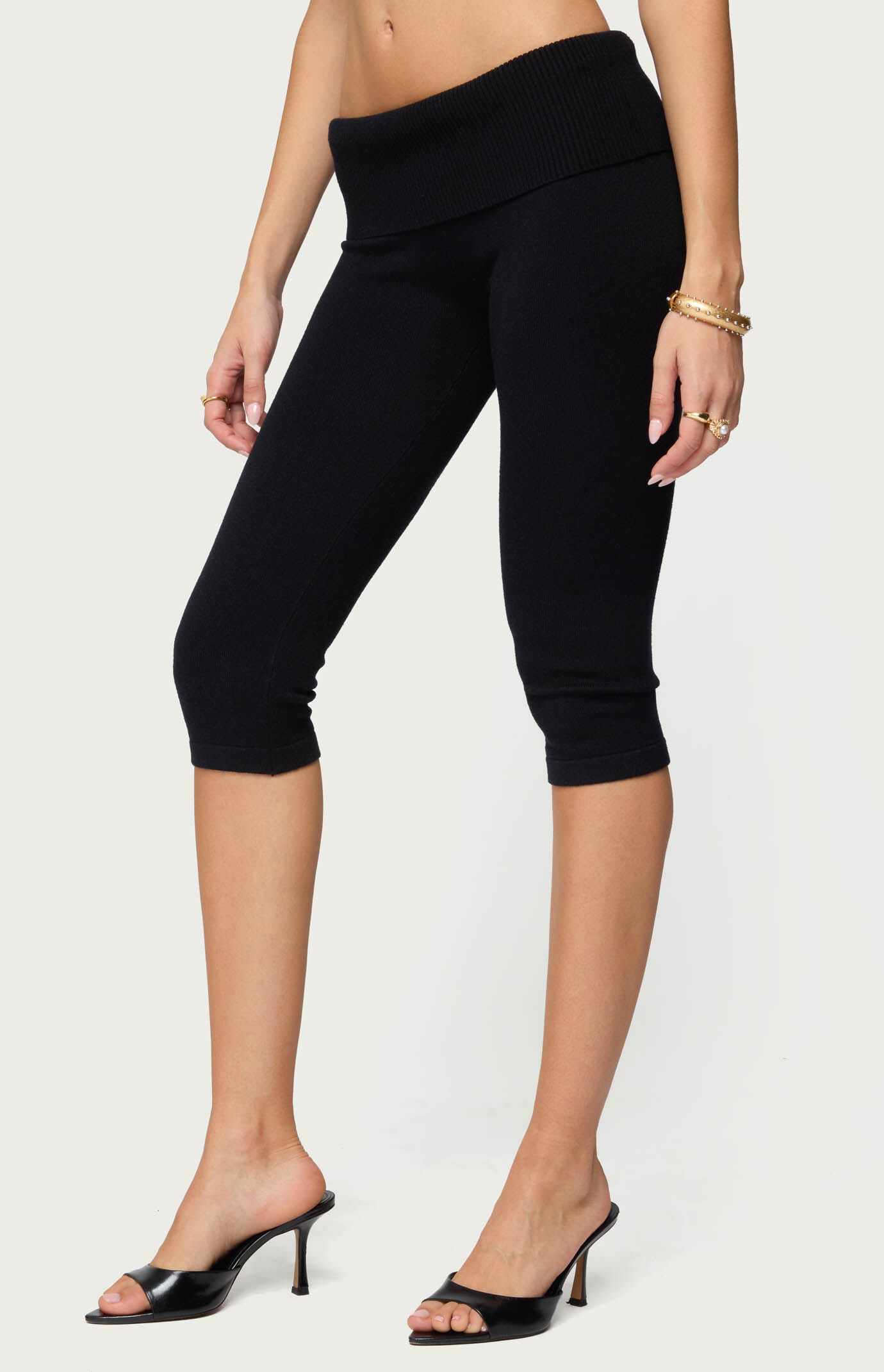 Edikted Skyla Knit Capri Pants