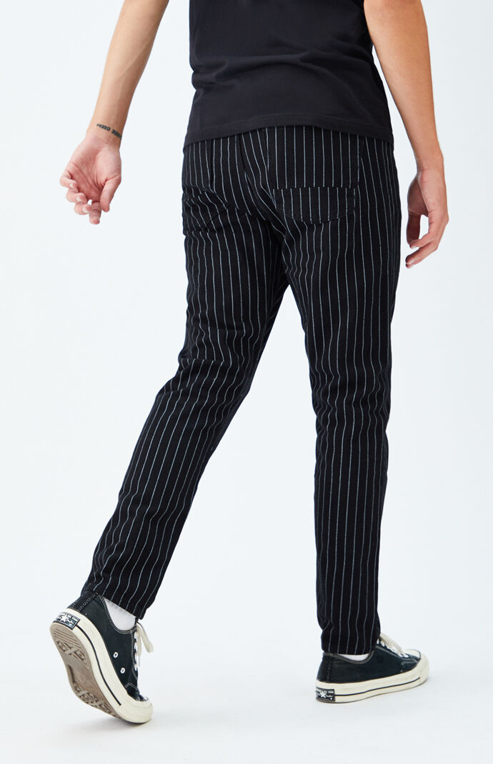 Striped Slim Taper Jeans