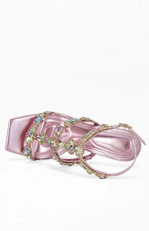 Women's Khai Pink Stiletto Sandals image number 4
