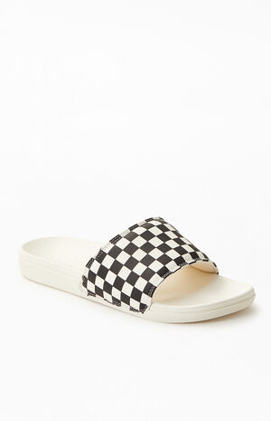 Checkered La Costa Slide Sandals image number 1