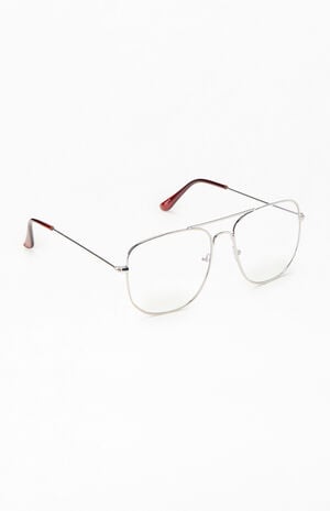 Brown Metal Round Sunglasses