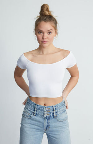 Brittany Seamless Off-The-Shoulder Top image number 1