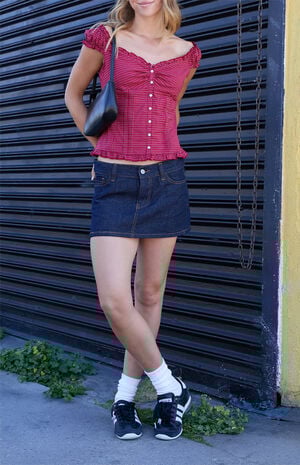 Red Plaid Elena Top image number 4